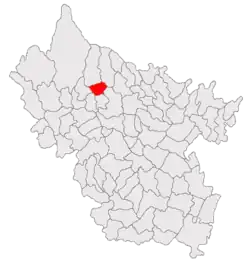 Location in Buzău County