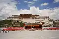 The venue of the conference held on the square in 2001 to celebrate the 50th anniversary of the peaceful liberation of Tibet.