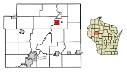 Location of Cornell in Chippewa County, Wisconsin.