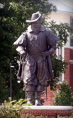 Photograph of a statue of Newport