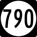 State Route 790 marker