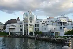 Great Lakes Science Center as seen from the marina.
