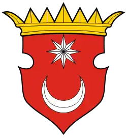 The coat of arms of "Illyria" from the Korenić-Neorić Armorial (1590s)