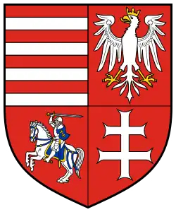 Coat of arms of King Władysław of Poland and Hungary (1440–1444) of Union of Hungary and Poland