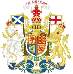 Scottish coat of arms as King of the United Kingdom