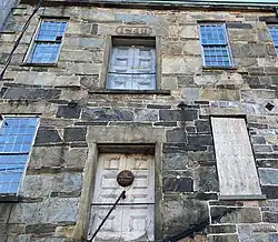 Stonework exterior of Collins Axe Company factory