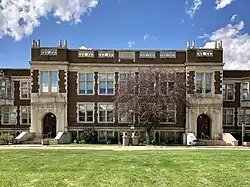 Built in 1928, Corbett Hall is located on the University of Alberta North Campus at 8205 114 St NW in Edmonton, Alberta. The original Normal School plaque can still be seen at the very top.