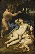 Venus and Cupid with a Satyr, by Correggio (2,3 & 4)