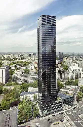 Cosmopolitan Twarda 2/4 in Warsaw (by Helmut Jahn, 2010–14)