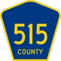 County Route 515 marker