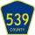 County Route 539 marker