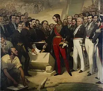 The Duke of Orléans Laying the First Stone of the Pont-Canal, 1840