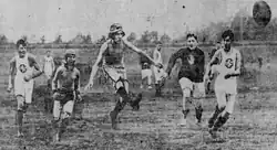 San Francisco public grammar schools football match. United States, 1910