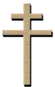 A two-barred crucifix