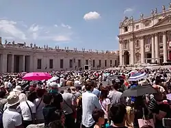 Image 4The crowds of tourists in St. Peter's Square are a target for pickpockets. (from Crime in Vatican City)