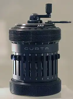 Curta Type II mechanical calculator