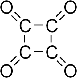 Skeletal formula of cyclobutanetetrone
