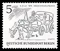 Commemorative postage stamp of the German Federal Post Office Berlin (1969)