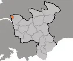 Map of North Hwanghae showing the location of Songrim