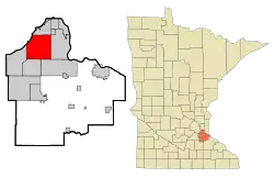 Location within Dakota County, Minnesota