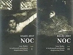 The cover of two volumes of the book described in the article - both feature black-and-white photographs of hiding girls