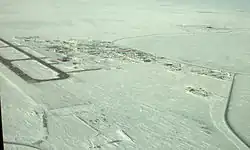 Aerial view of Deadhorse, March 2007