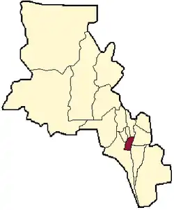 location of Valle Viejo Department in Catamarca Province