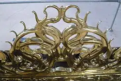 Detail of brass choir-screen by Lutma, Nieuwe Kerk, Amsterdam