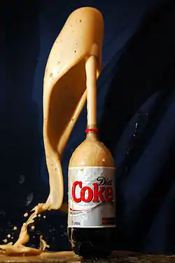 Image 5Diet Coke and Mentos eruption, by Mikemurphy (from Wikipedia:Featured pictures/Sciences/Others)