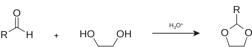 synthesis of dioxolane group