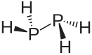 Stereo structural formula of diphosphane with explicit hydrogens