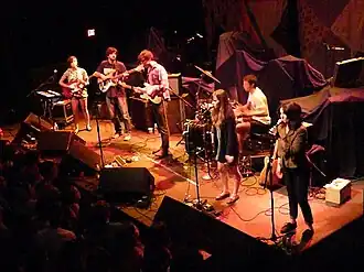 Dirty Projectors performing in 2009