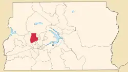 Location of Vicente Pires within Federal District