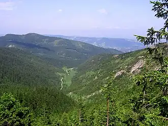 View of Jaworzynka from Przełęcz między Kopami