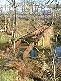The railway bridge over the River Garnock to the site of the old Douglas Firebrick works.