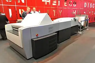 A platesetter for offset printing plates