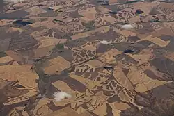 Aerial view of Dusty