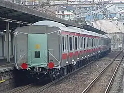Cars 1 to 7 on delivery from Tokyu Car's Yokohama factory, March 2006