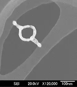 Letter Φ grown by EBID