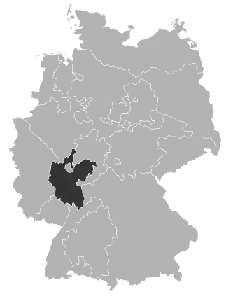 Karte der Evangelischen Kirche in Hessen und Nassau