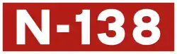 National road N-138 shield}}