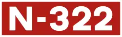 National road N-322 shield}}