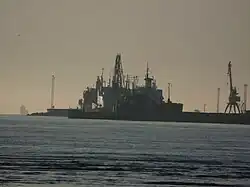 Bekker Port in Kopli seen from the Stroomi Beach in Pelguranna.
