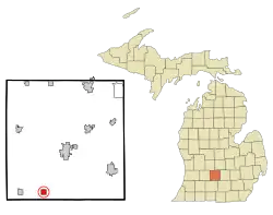 Location of Olivet inside Eaton County