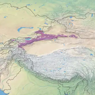 Ecoregion territory (in purple)