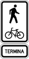 R3-12cEnd ofshared pedestrian and cycle path