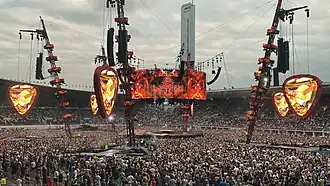 Audience view of Ed Sheeran's +–=÷× Tour in Finland