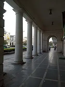 Deserted section of the H block in March 2020