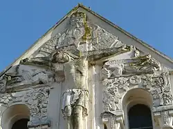 Sculpture on the church of Saint-Quentin