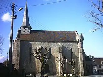 The church in Bonnat